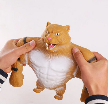 Đồ Chơi Xả Stress Hình Hổ Nắn, Bóp, Đàn Hồi Size Nhỏ