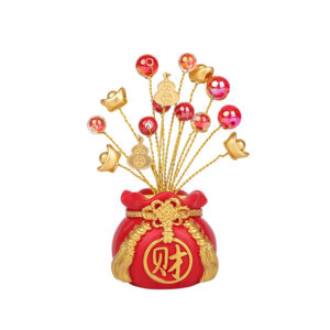 Cây Túi Tiền Kim Bảo May Mắn Trang Trí Nhà Cửa, Ô Tô Kèm Tinh Dầu Nước Hoa