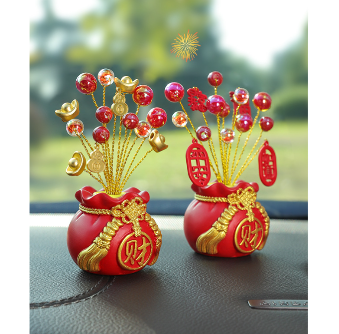 Túi Tiền May Mắn Trang Trí Nhà Cửa, Ô Tô Kèm Tinh Dầu Nước Hoa