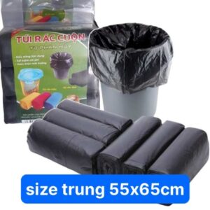 Combo 3 Cuộn Túi Đựng Rác Loại Trung 65x55Cm Nặng 426g