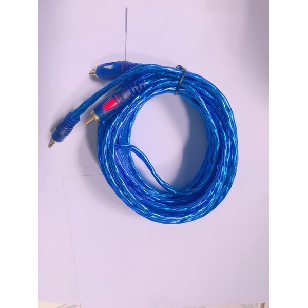 Dây Loa Âm Thanh 1 Ra 2 Dài 1.8M Màu Xanh Chất Lượng Cao