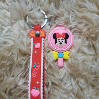 Móc Khoá Hình Chiếc Gương Hình Thú Có Nơ Dễ Thương