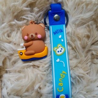 Móc Khoá Hình Thú Chạy Xe Ngộ Nghĩnh Đáng Yêu