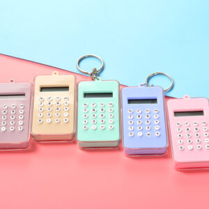 Móc Khoá Máy Tính Mini Mặt Sau Có Đồ Chơi Lăn Bi Vui Nhộn Màu Sắc Dễ Thương