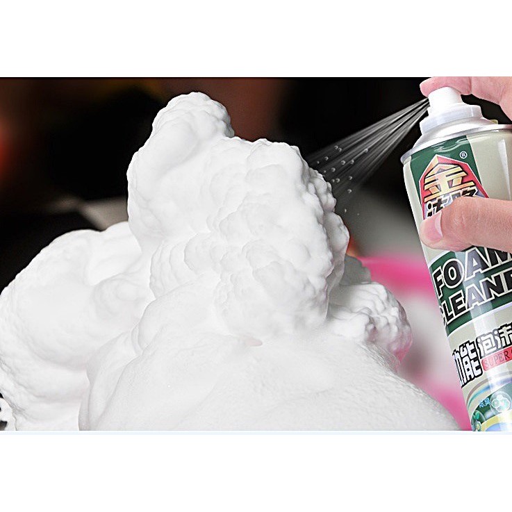 Chai Xịt Bọt Vệ Sinh Ghế Da FOAM CLEANER Chai Xịt Bọt Vệ Sinh Ghế Da FOAM CLEANER
