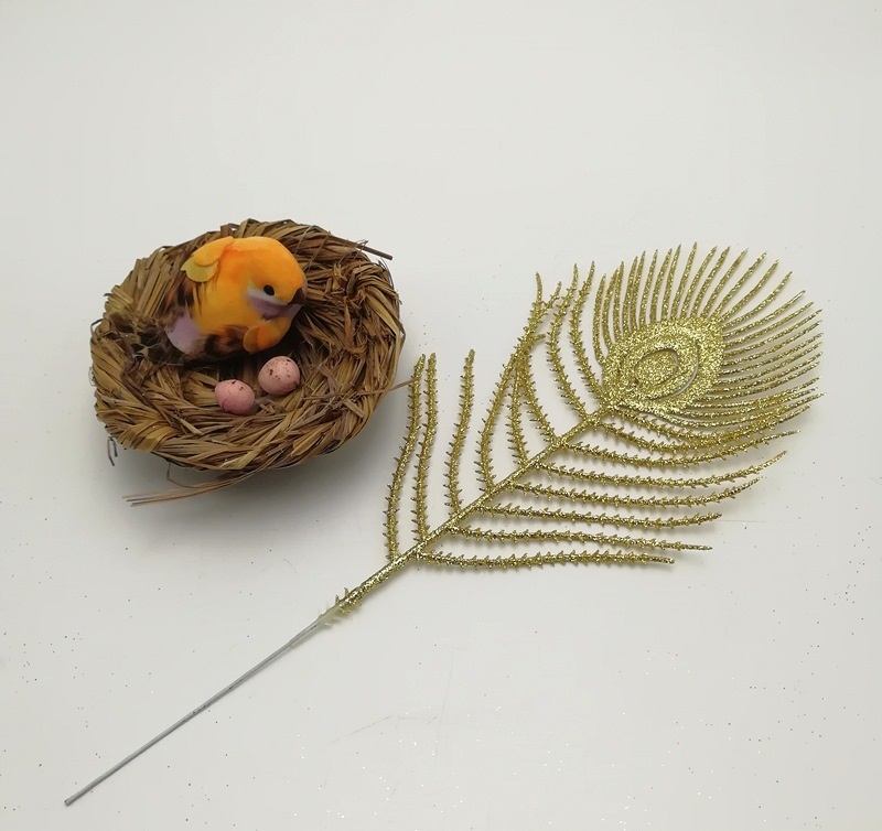 Nhánh Lông Công Kim Tuyến Nhiều Màu Sắc Trang Trí Tết