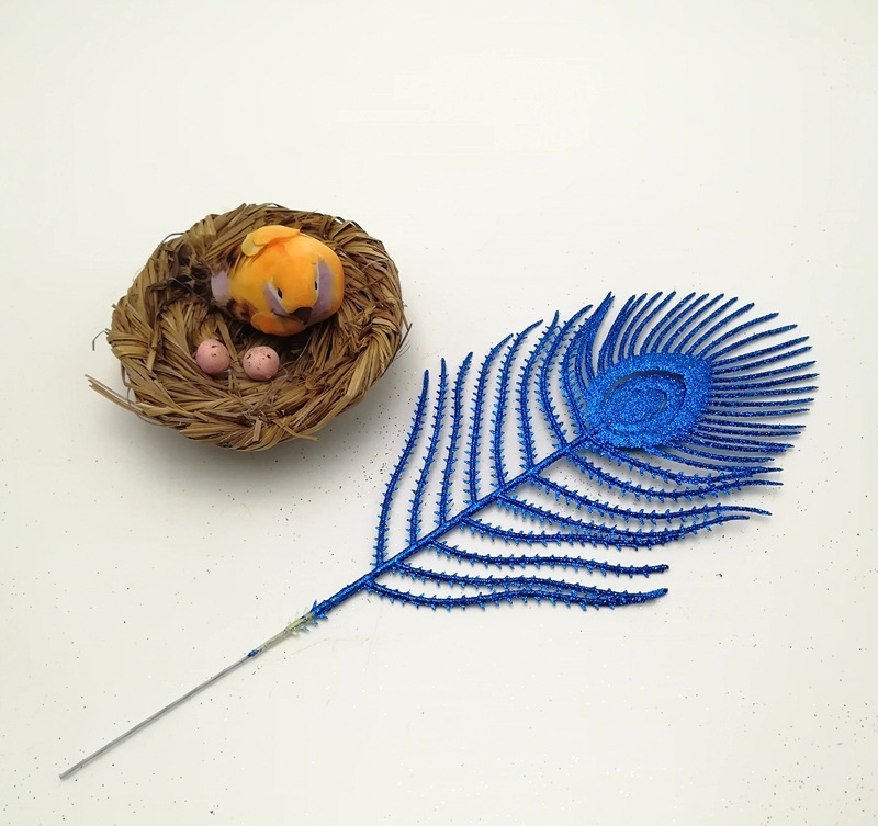 Nhánh Lông Công Kim Tuyến Nhiều Màu Sắc Trang Trí Tết