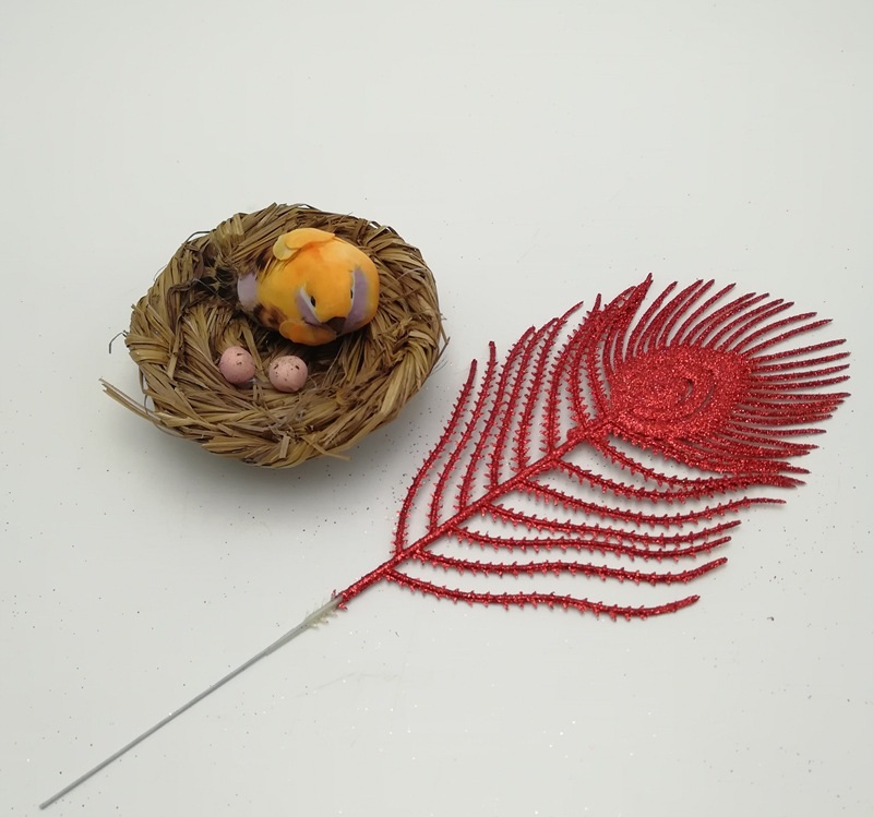 Nhánh Lông Công Kim Tuyến Nhiều Màu Sắc Trang Trí Tết