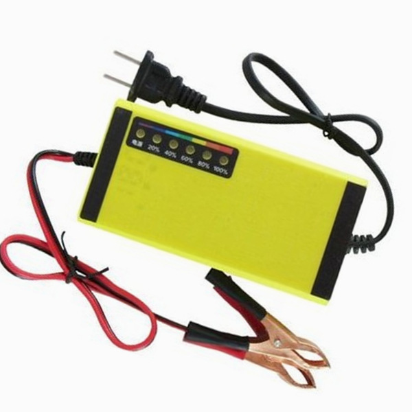 Bộ Sạc Ắc Quy Xe Máy 12V20Ah Có Đèn Báo Tiện Lợi