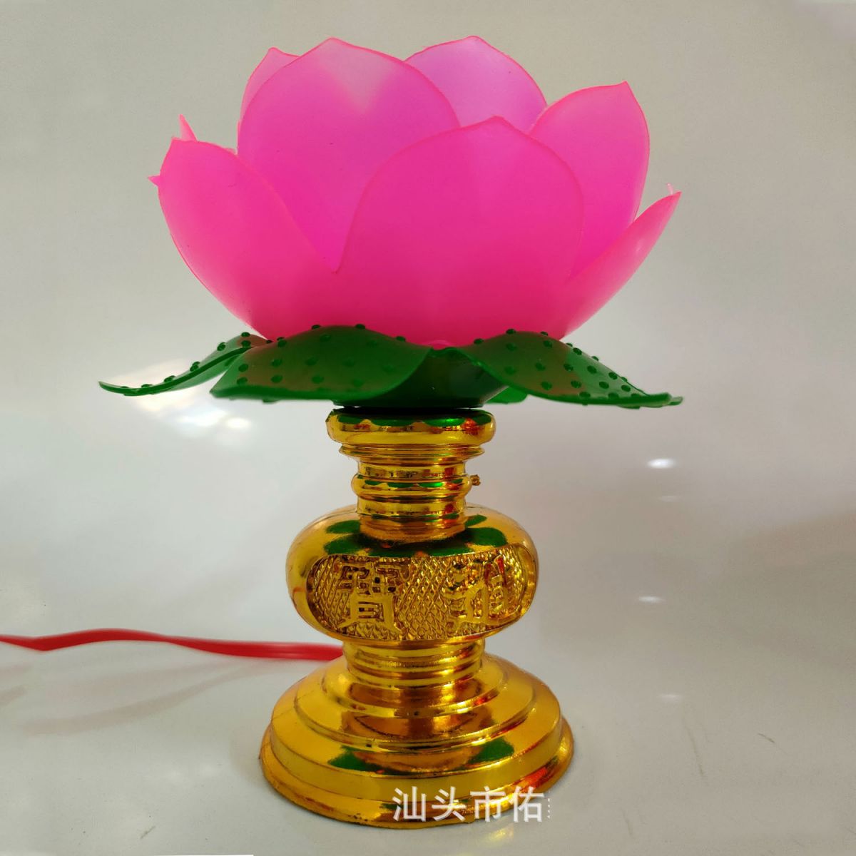 Cặp Nến Điện Hình Hoa Sen Để Bàn Thờ Cao 12X5.5Cm