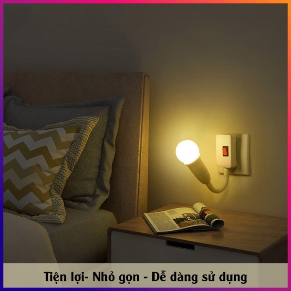 Đui Đèn Uốn Dẻo 360 Độ Có Công Tắc Tiện Lợi Đui Đèn Uốn Dẻo 360 Độ Có Công Tắc Tiện Lợi