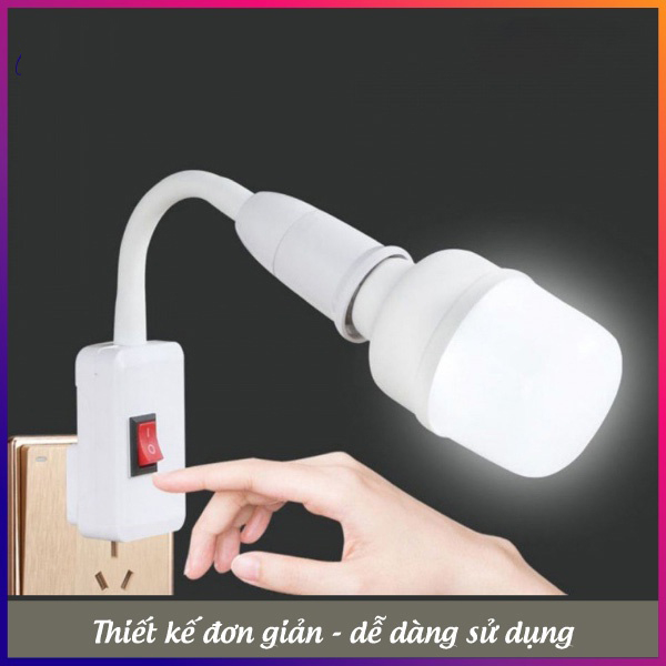 Đui Đèn Uốn Dẻo 360 Độ Có Công Tắc Tiện Lợi Đui Đèn Uốn Dẻo 360 Độ Có Công Tắc Tiện Lợi