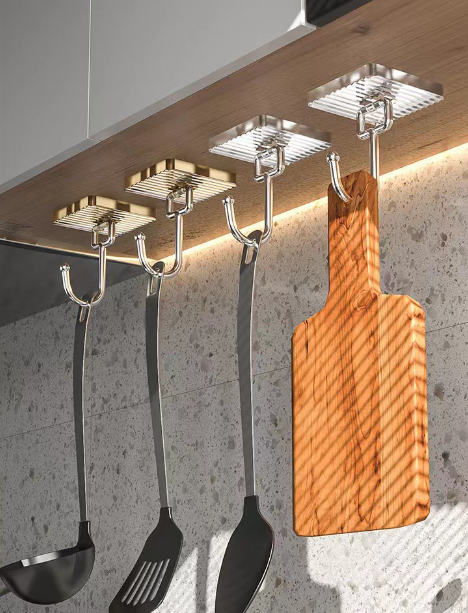 Móc Treo Đồ Siêu Dính Gắn Tường Họa Tiết Vân Sọc Sang Trọng Móc Treo Đồ Siêu Dính Gắn Tường Họa Tiết Vân Sọc Sang Trọng