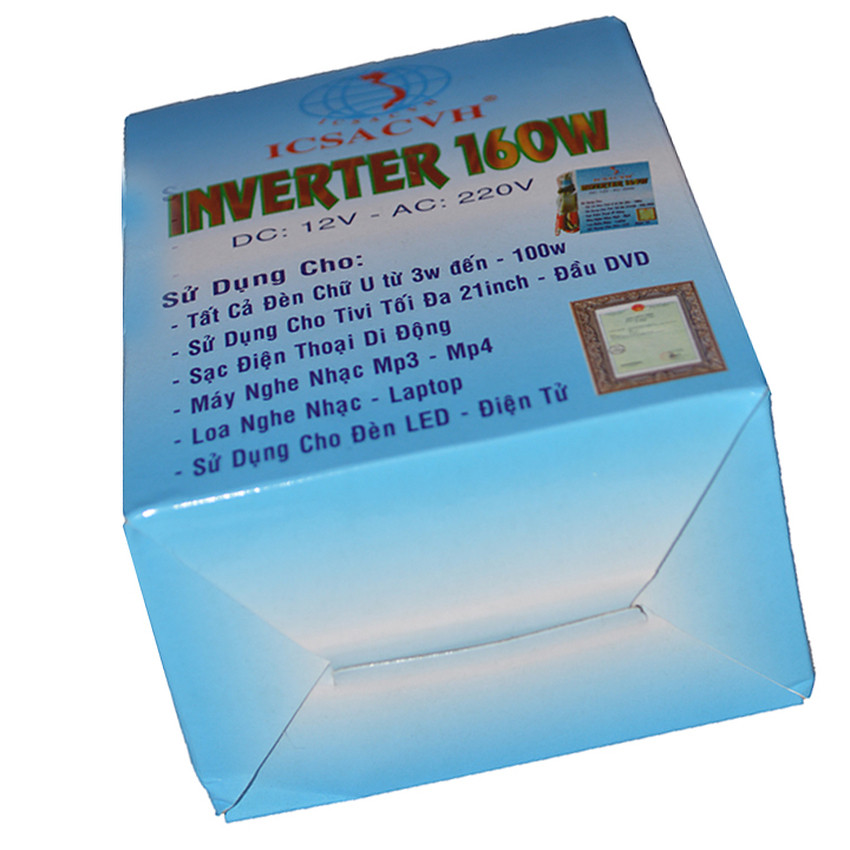 Bộ Đảo Điện Inverter 12V Ra 220V 160W Bộ Đảo Điện Inverter 12V Ra 220V 160W