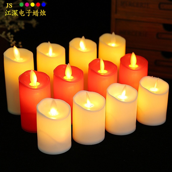 Nến Điện Tử Giả Đèn Led Hình Nến Không Khói Trang Trí Năm Mới Nến Điện Tử Giả Đèn Led Hình Nến Không Khói Trang Trí Năm Mới