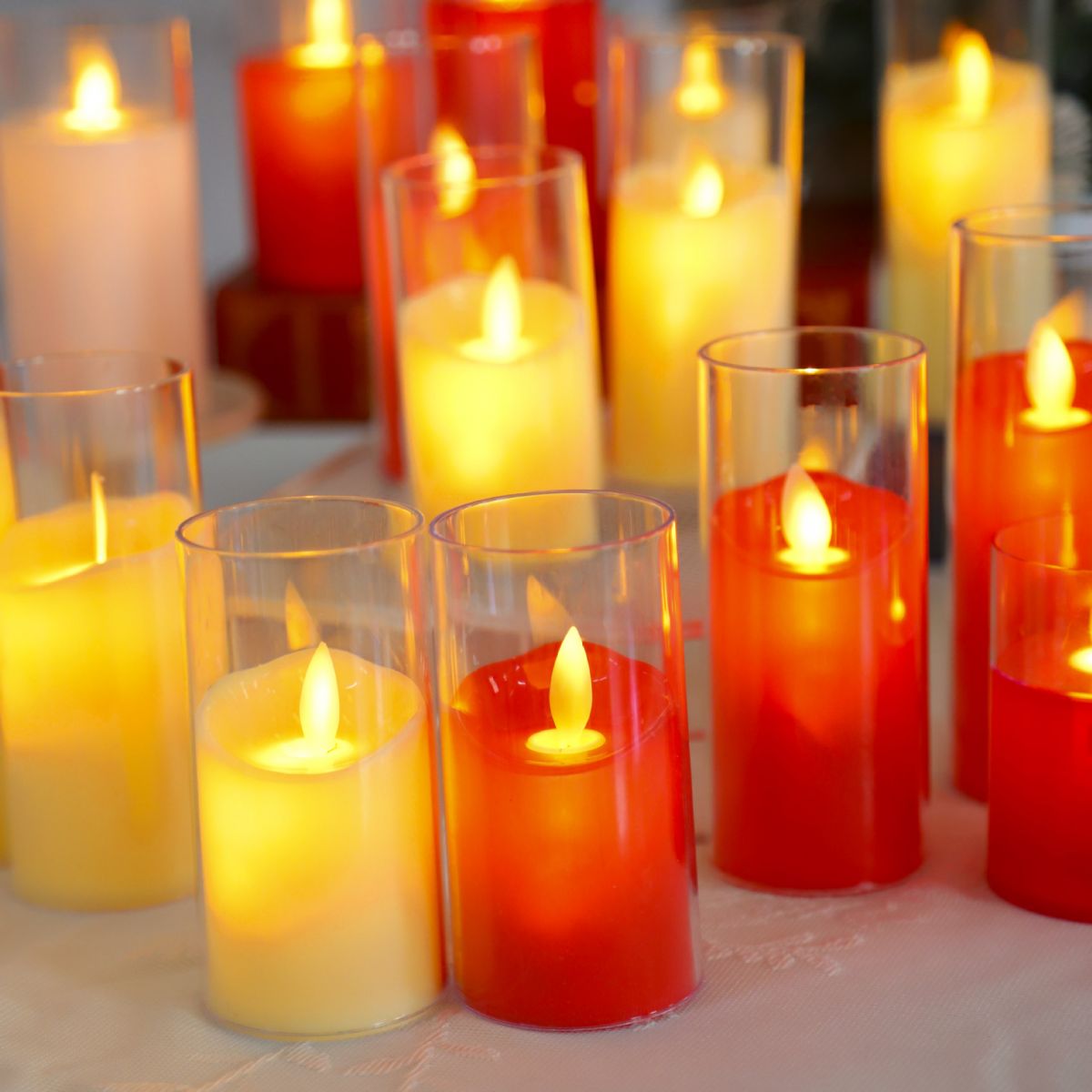 Nến Điện Tử Giả Đèn Led Hình Nến Không Khói Trang Trí Năm Mới Nến Điện Tử Giả Đèn Led Hình Nến Không Khói Trang Trí Năm Mới