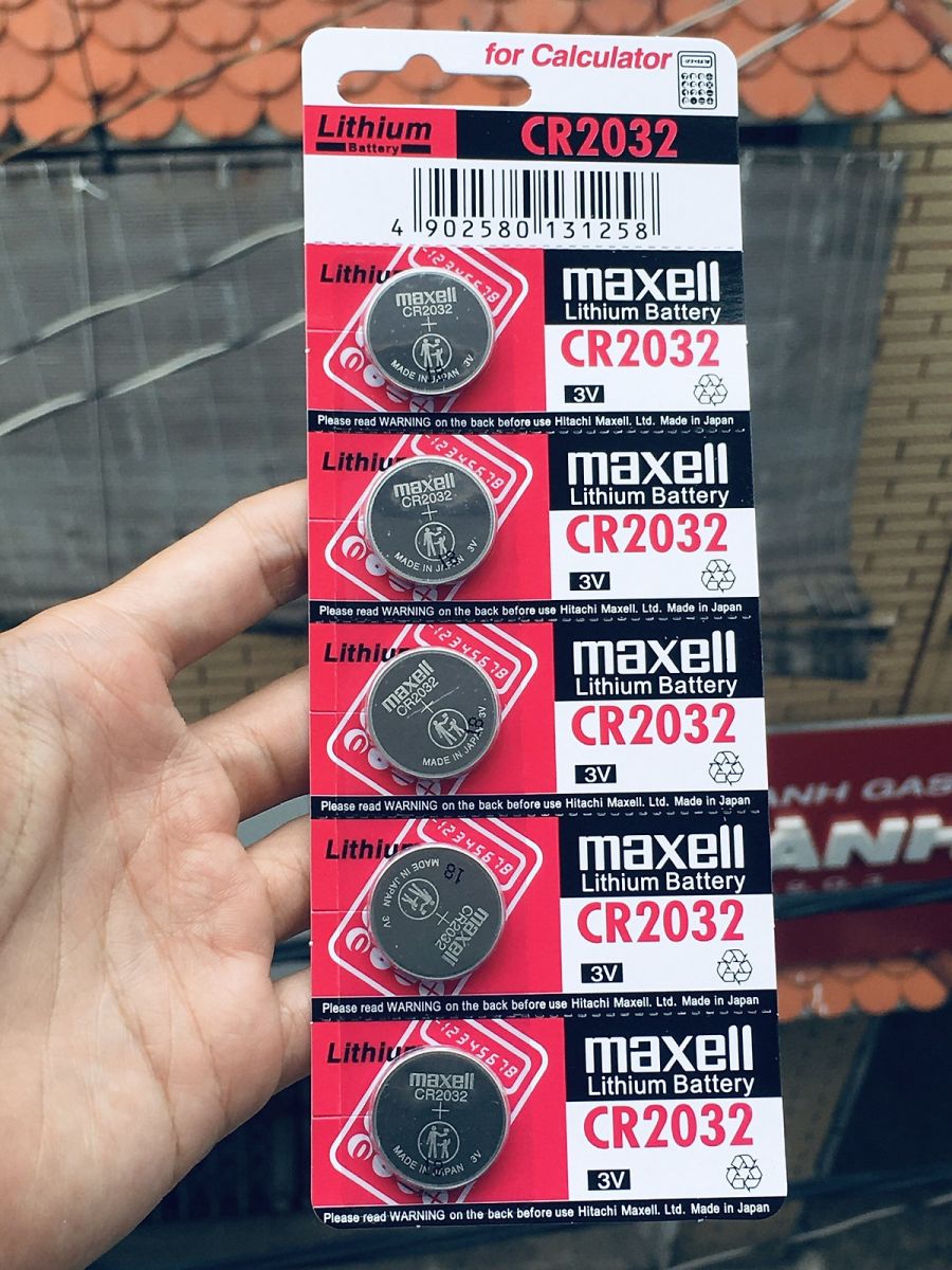 Vỉ 5 Viên Pin Cmos Maxell Cao Cấp Cr2032 3V