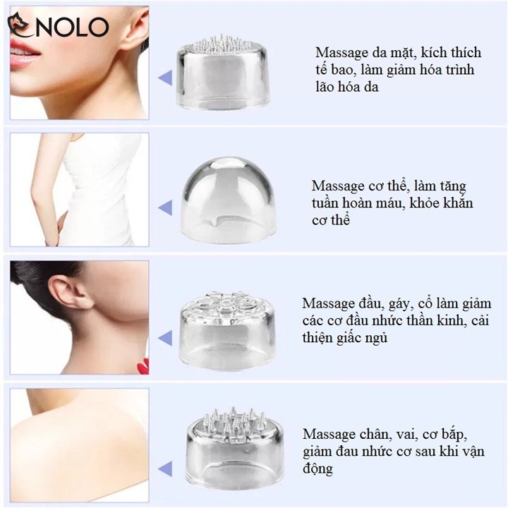 Bút Massage Mắt, Mặt Và Cơ Thể 4 Đầu Đa Năng