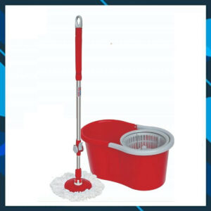 Bộ Cây Lau Nhà Kèm 2 Bông Lau + Thùng Nhựa Đựng Nước Thông Minh Xoay 360 Tự Vắt