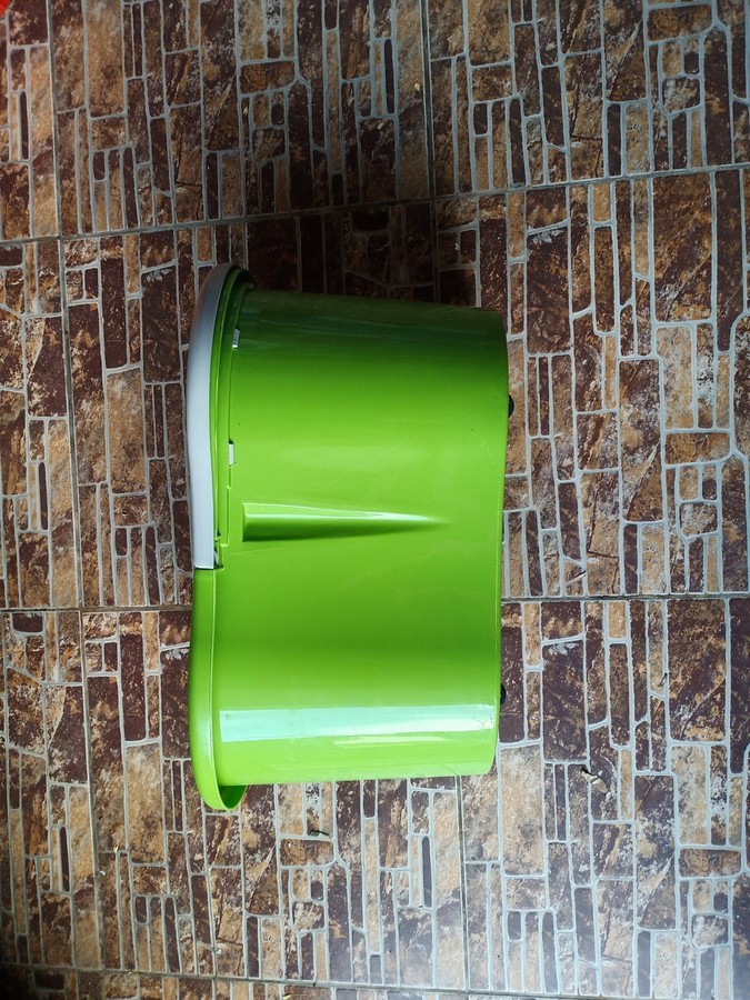 Bộ Cây Lau Nhà Kèm 2 Bông Lau + Thùng Nhựa Đựng Nước Thông Minh Xoay 360 Tự Vắt