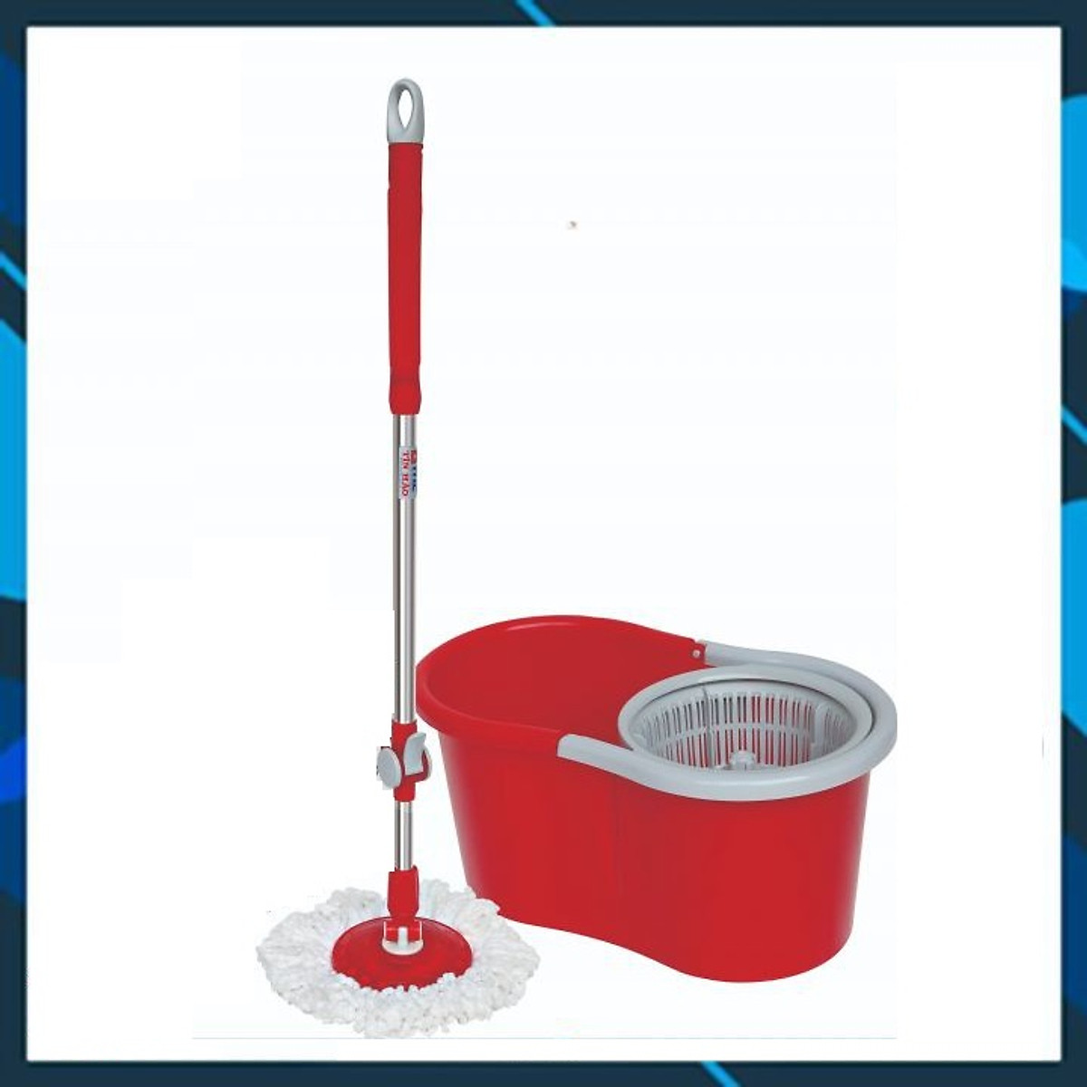 Bộ Chổi Lau Nhà Xoay 360 Độ Gồm Chậu, Cây Lau Nhà Và 2 Bông Lau Bộ Chổi Lau Nhà Xoay 360 Độ Gồm Chậu, Cây Lau Nhà Và 2 Bông Lau