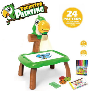 Đồ Chơi Bàn Vẽ Mini Thông Minh Có Máy Chiếu Hình Ảnh Kèm 12 Bút Màu Cho Bé