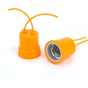 Đui Đèn E27 Bằng Sứ Bọc Silicon Chịu Nhiệt Tốt Tiện Dụng