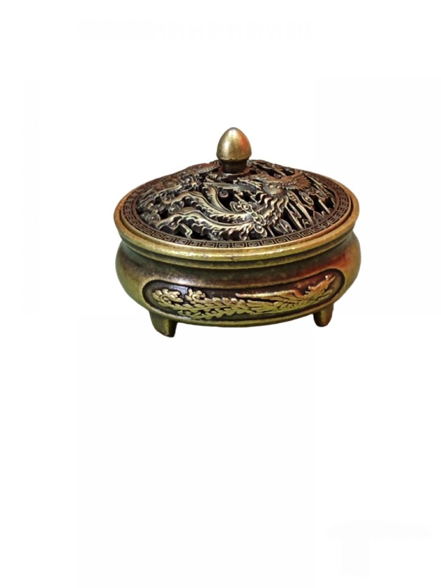 Lư Hương Đốt Trầm, Xông Trầm Hương Bằng Đồng Nguyên Chất Lư Hương Đốt Trầm, Xông Trầm Hương Bằng Đồng Nguyên Chất