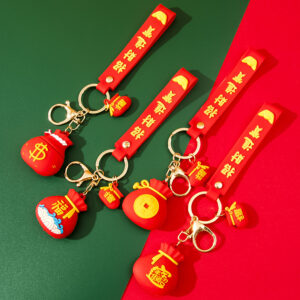 Móc Khoá Túi Tiền May Mắn Như Ý Nhiều Màu Sắc