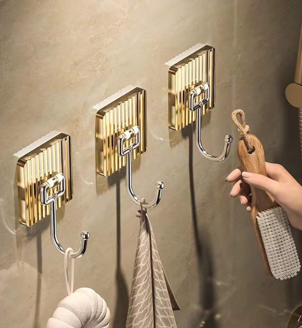 Móc Treo Đồ Siêu Dính Gắn Tường Họa Tiết Vân Sọc Sang Trọng Móc Treo Đồ Siêu Dính Gắn Tường Họa Tiết Vân Sọc Sang Trọng