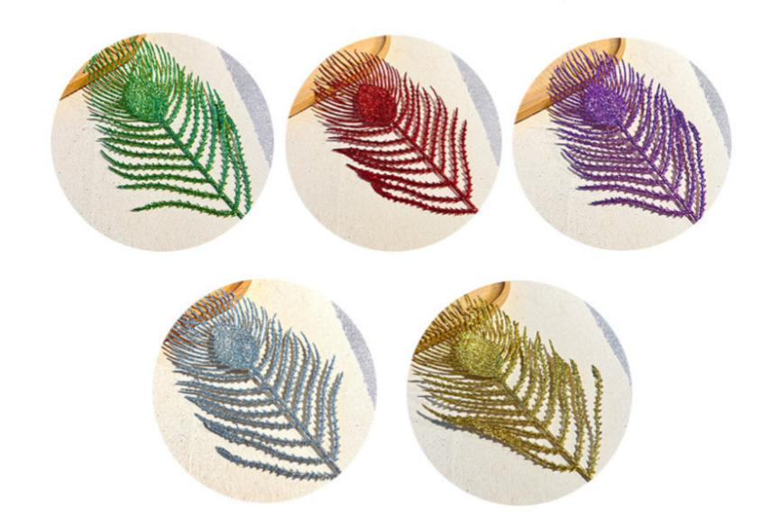 Nhánh Lông Công Kim Tuyến Nhiều Màu Sắc Trang Trí Tết