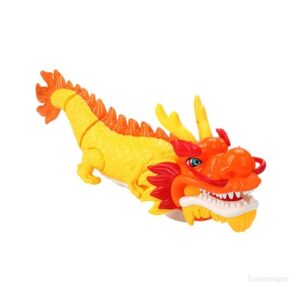Xe Đồ Chơi Rồng Hình Rồng Uốn Lượn Di Chuyển 40x15cm Có Đèn Và Âm Thanh Cho Bé
