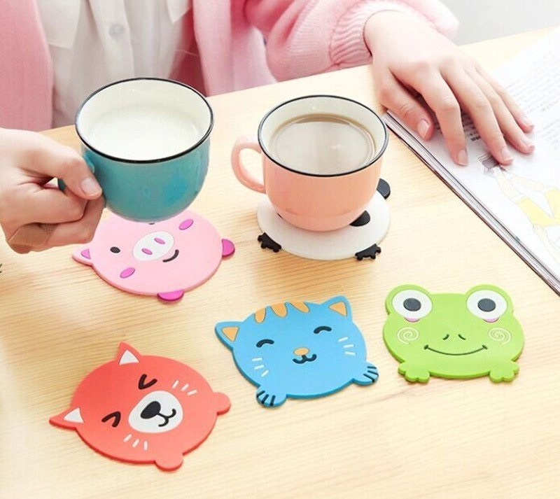 Miếng Lót Ly Hình Thú Dễ Thương Miếng Lót Ly Hình Thú Dễ Thương