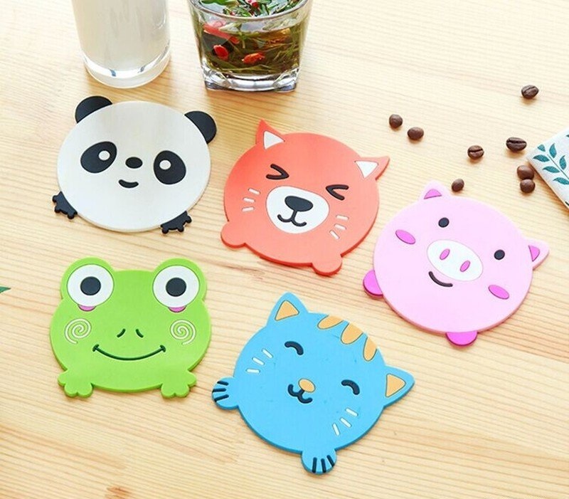 Miếng Lót Ly Hình Thú Dễ Thương Miếng Lót Ly Hình Thú Dễ Thương