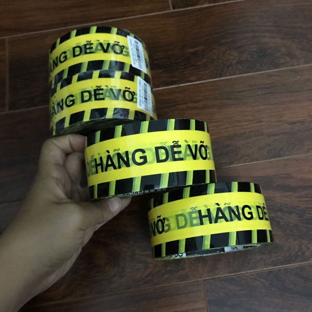 Cuộn Băng Keo Hàng Dễ Vỡ Niêm Phong Hàng Hóa 100 Yard Loại 1.2Kg