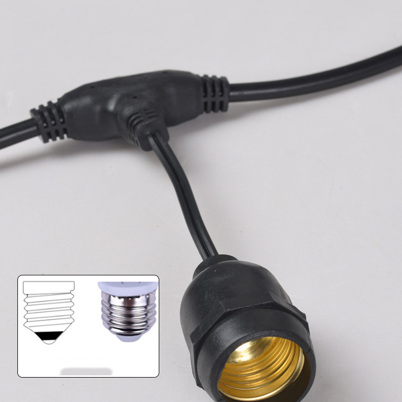 Dây Đui Đèn Ngoài Trời 10M 15 Đui (Chưa Kèm Bóng) Dây Đui Đèn Ngoài Trời 10M 15 Đui (Chưa Kèm Bóng)