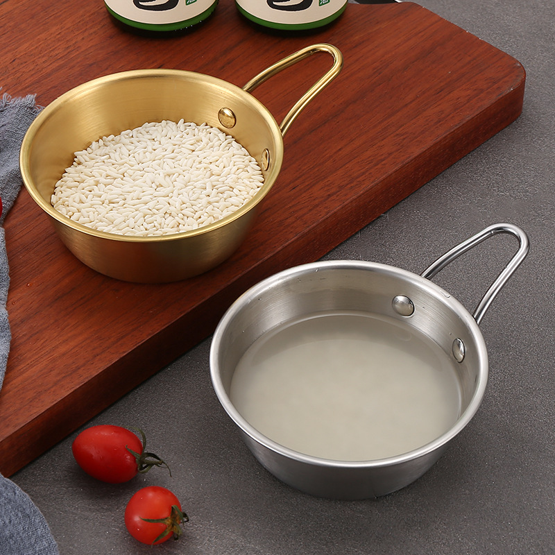 Bát Nhôm ăn Mì, Chén Uống Rượu Gạo Hàn Quốc Có Tay Cầm Tiện Dụng