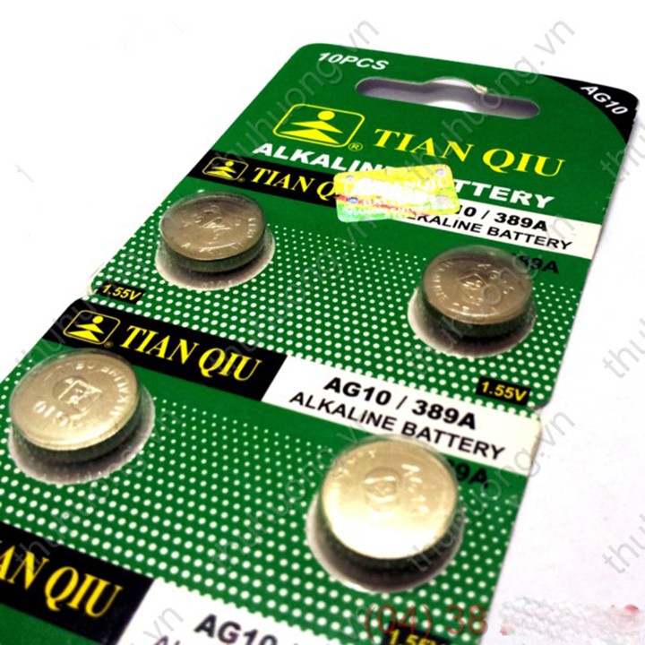 Vỉ 10 Viên Pin Tianqiu Ag10