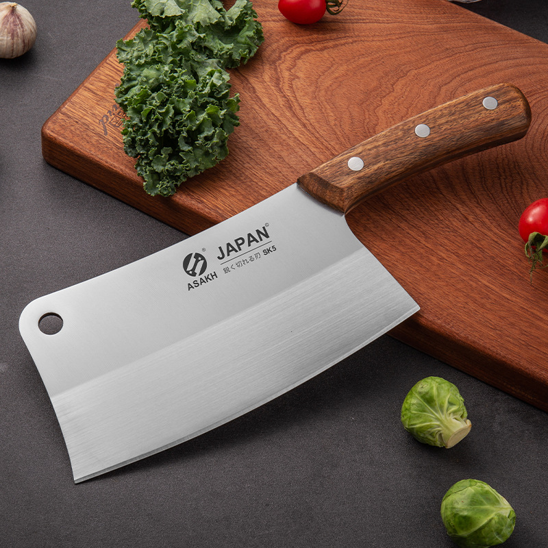 Dao Chặt Xương Chặt Thịt Nhật Bản Japan ASAKH SK5 Cao Cấp Thép Không Gỉ Lưỡi Dao Sắc Bén