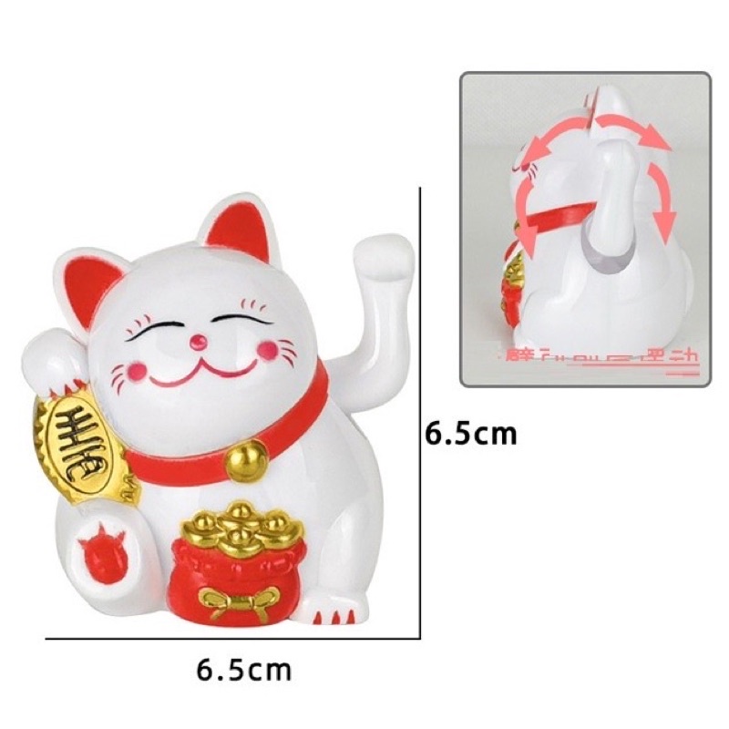 Mèo May Mắn Mini 6.5X5.8 Cm Mèo May Mắn Mini 6.5X5.8 Cm