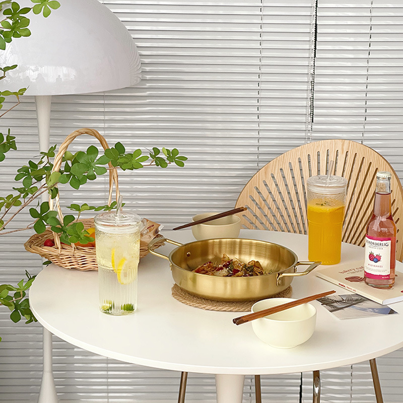 Chảo 2 Quai Hàn Quốc Chất Liệu Inox Cao Cấp Chảo 2 Quai Hàn Quốc Chất Liệu Inox Cao Cấp