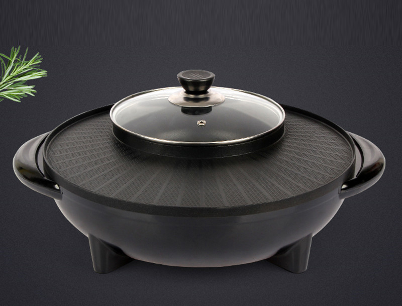 Chảo Lẫu Nướng Đa Năng Hình Tròn 36cm OuniKa