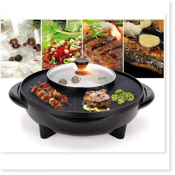 Chảo Lẫu Nướng Đa Năng Loại Tròn 36cm Công Suất 1700w Nấu Đa Năng