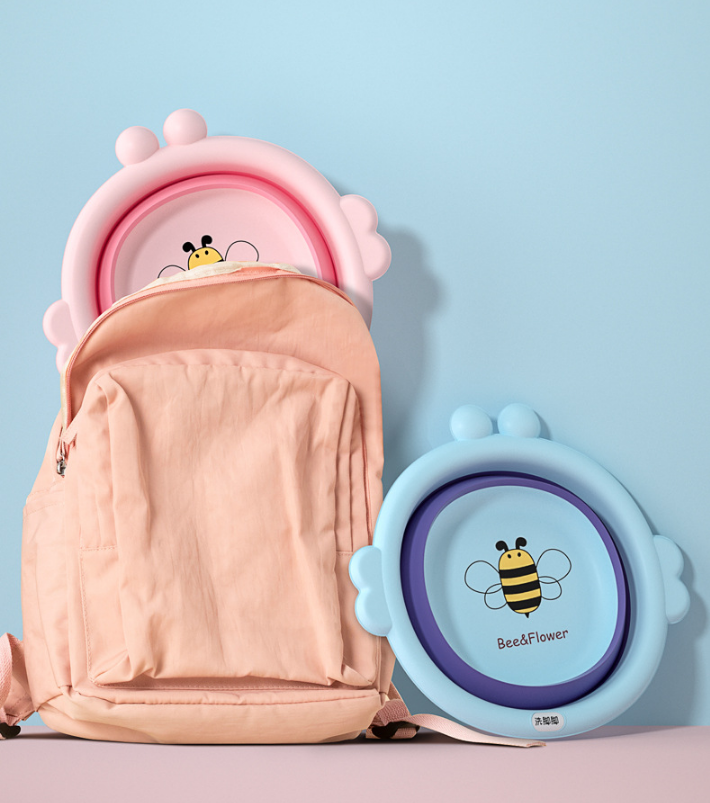 Chậu Rửa Mặt Gấp Gọn Cho Bé Hình Con Ong Dễ Thương Chậu Rửa Mặt Gấp Gọn Cho Bé Hình Con Ong Dễ Thương