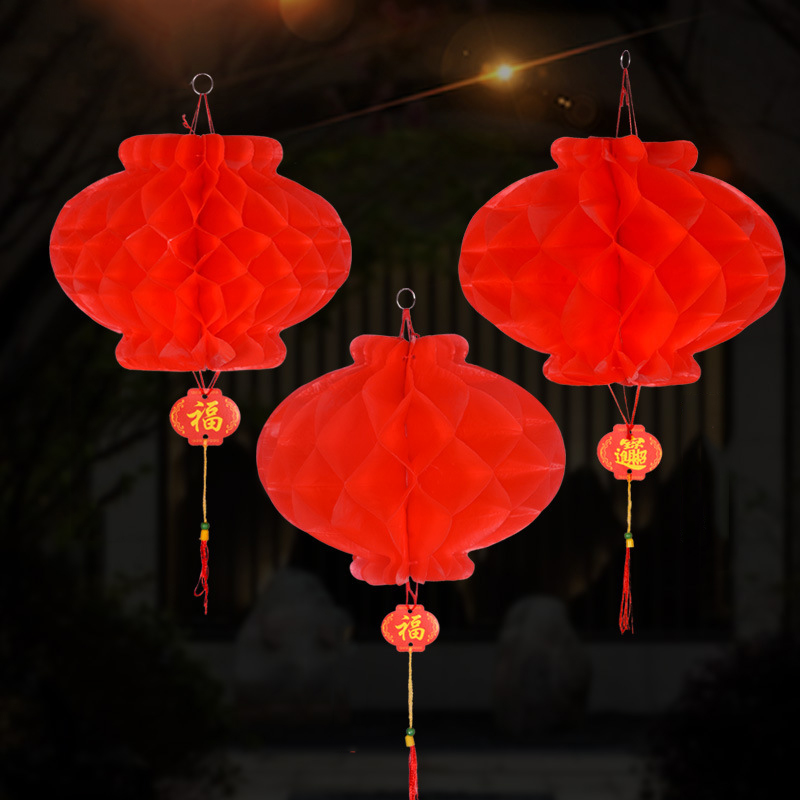 Combo 10 Đèn Lồng Tổ Ong Chữ Phúc 30Cm Trang Trí Tết Combo 10 Đèn Lồng Tổ Ong Chữ Phúc 30Cm Trang Trí Tết