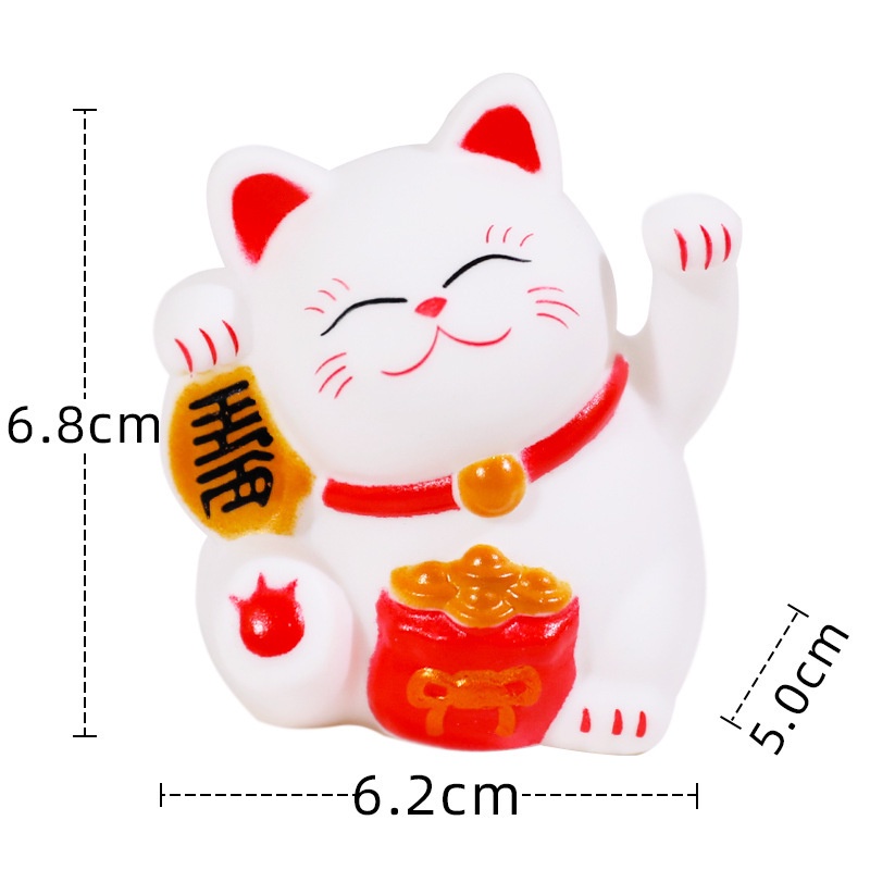 Mèo May Mắn Mini 6.5X5.8 Cm Mèo May Mắn Mini 6.5X5.8 Cm