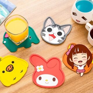 Miếng Lót Ly Hình Thú Dễ Thương