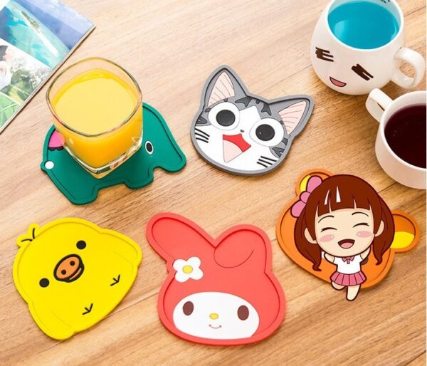 Miếng Lót Ly Hình Thú Dễ Thương