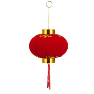 Set 20 Lồng Đèn Nhung Đỏ Trang Trí Tết Cực Đẹp