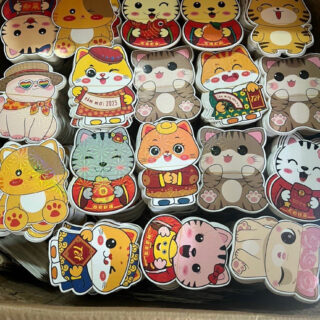 Set 50 Bao Lì Xì Hoạt Hình Chibi 3D Dạ Quang Siêu Dễ Thương